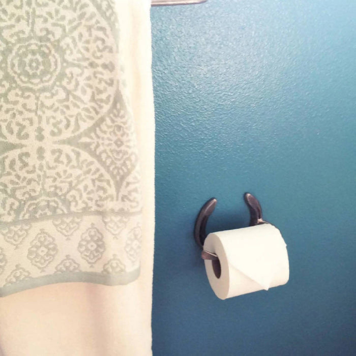 Rustic Horseshoe Toilet Paper Holder