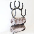 Rustic Horseshoe Towel Holder and Hanger