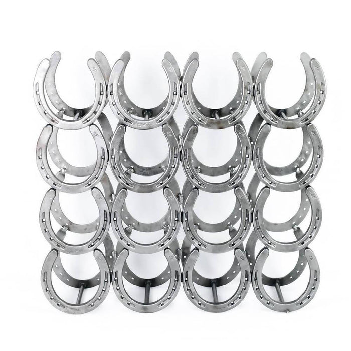 Rustic Horseshoe Wine Bottle holder - 16 Bottles