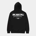 Rear view of RWE NEW ERA HOODIE.