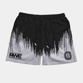Front view of the Overtime RWE Soundwave Shorts.