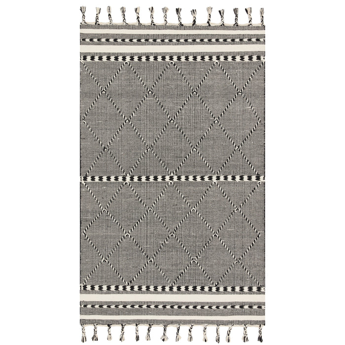Rugs by Roo Loloi Sawyer Black Area Rug in size 18" x 18" Sample