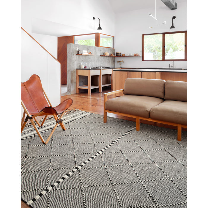 Rugs by Roo Loloi Sawyer Black Area Rug in size 2' 3" x 3' 9"