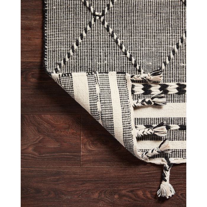 Rugs by Roo Loloi Sawyer Black Area Rug in size 9' 3" x 13'