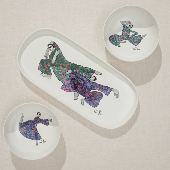 Snack Bowl Set Of 2 - Dancing Girls