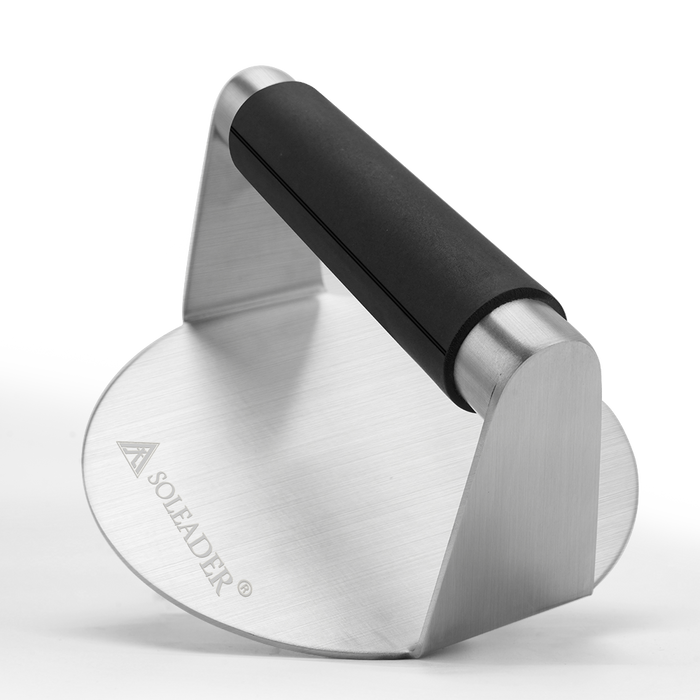 SOLEADER 5.5-Inch 304 Stainless Steel Smash Burger Press