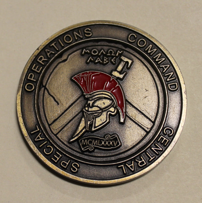 Special Operations Command Central SOCCENT Joint Bronze Challenge Coin