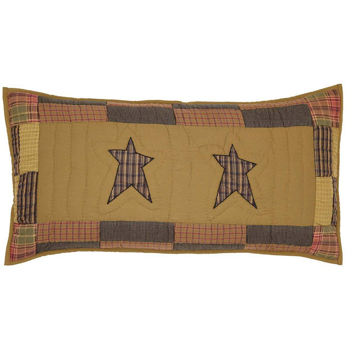 Stratton Quilted King Sham 21x37" - Primitive Star Quilt Shop