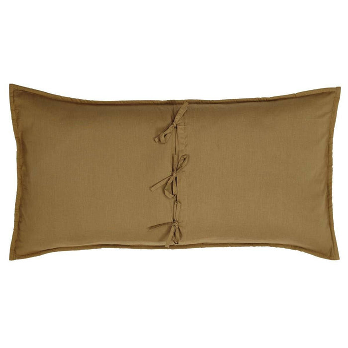 Stratton Quilted King Sham 21x37" - Primitive Star Quilt Shop