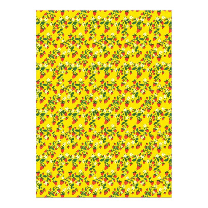 Gift Wrapping Paper with Strawberries