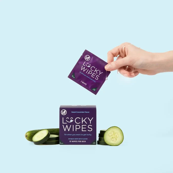 Lucky Wipes Flavored Intimate for Men 10-Pack