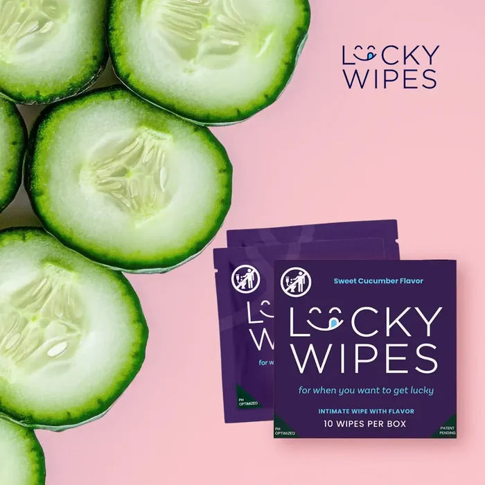 Lucky Wipes Flavored Intimate for Men 10-Pack