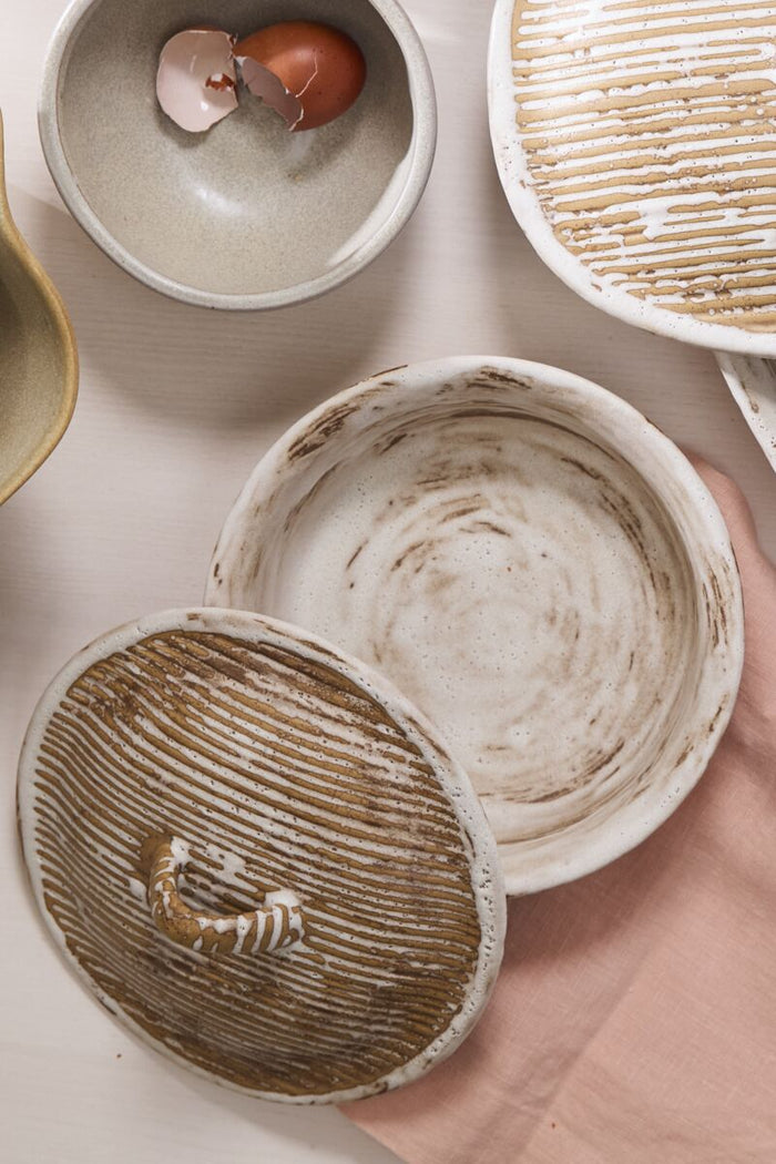 Sycamore Lidded Dish Round