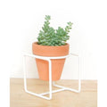 Table Planter White Short - Planters_Table