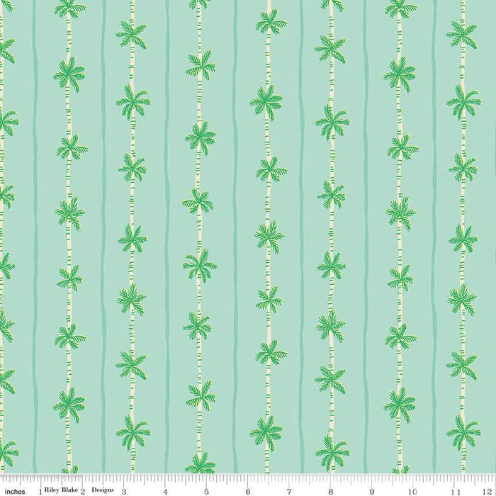 Table Runners & Placemats - Forever Neverland Palm Stripe Songbird Cotton