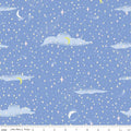 Table Runners & Placemats - Forever Neverland Pixie Dust Periwinkle Cotton