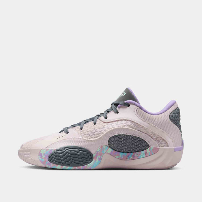 Side medial view of the Jordan Tatum 2 'Sidewalk Chalk'.
