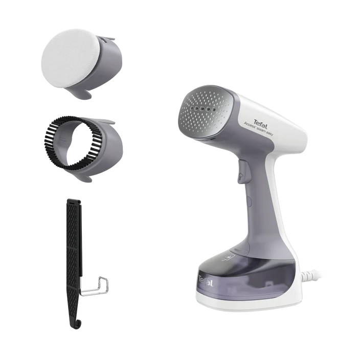 Tefal Access Steam Easy Handheld Garment Steamer DT7151 with included accessories