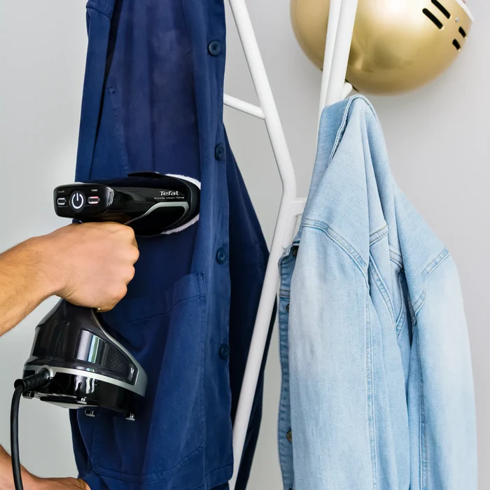 Tefal Access Steam Force Handheld Garment Steamer DT8280 vertical clothes steamign with attachment