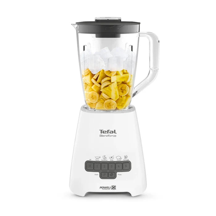 Tefal Blendforce 2 Piano Blender BL477 with Bananas and ice