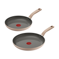 Tefal Ceradelice Ceramic Induction Non-Stick Twin Pack Frypans 24/28cm