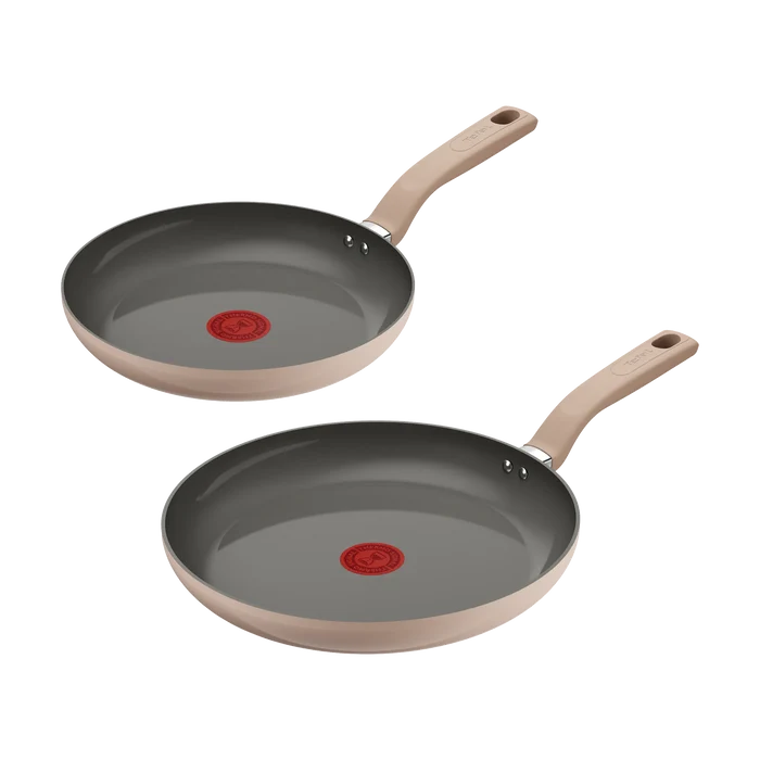 Tefal Ceradelice Ceramic Induction Non-Stick Twin Pack Frypans 24/28cm