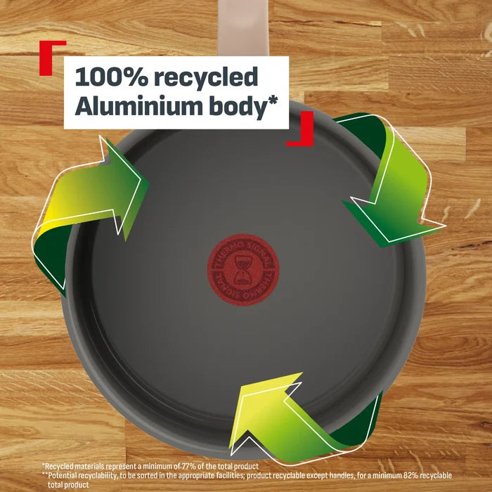 Tefal Ceradelice Ceramic Induction Non-Stick with 100% recycled Aluminium body