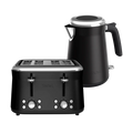 Tefal Collection Toaster 4-slice and Kettle Black Bundle