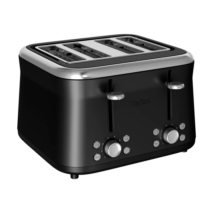 Tefal Collection Toaster 4-slice Black TF7208 side view