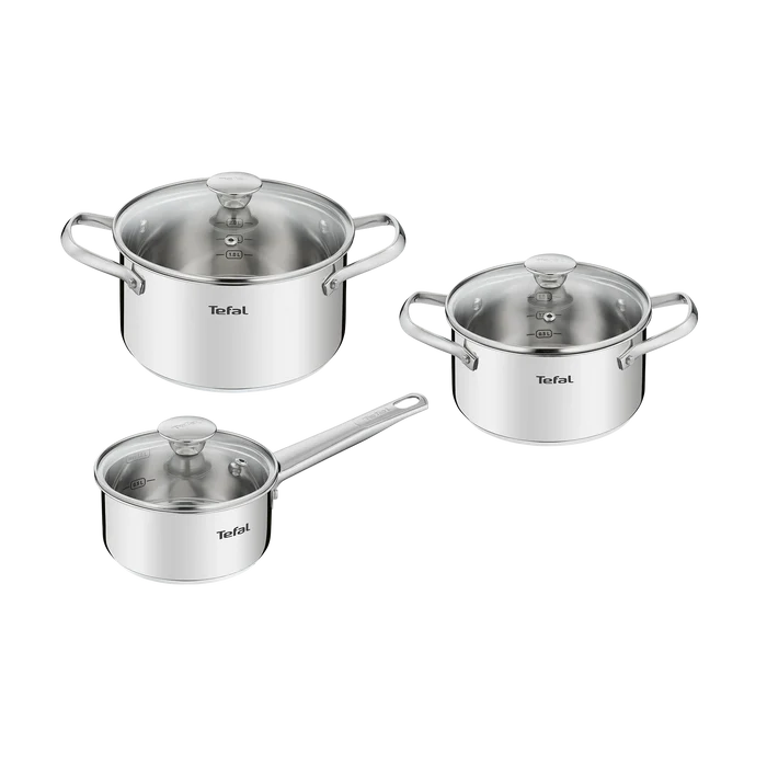 Tefal Cook Eat Induction 3pc Pot Set