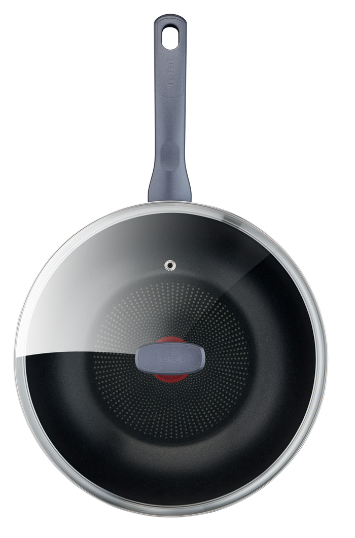Tefal Daily Cook Stainless Steel Induction Non-Stick Wok 28cm + Lid