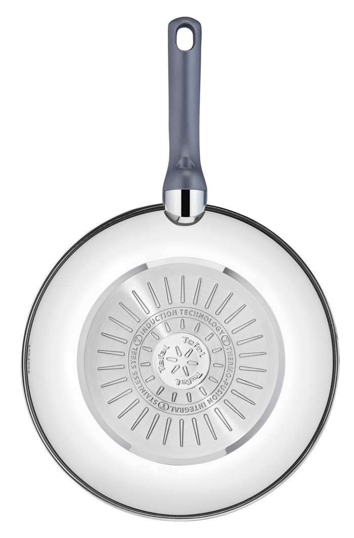 Tefal Daily Cook Stainless Steel Induction Non-Stick Wok 28cm + Lid