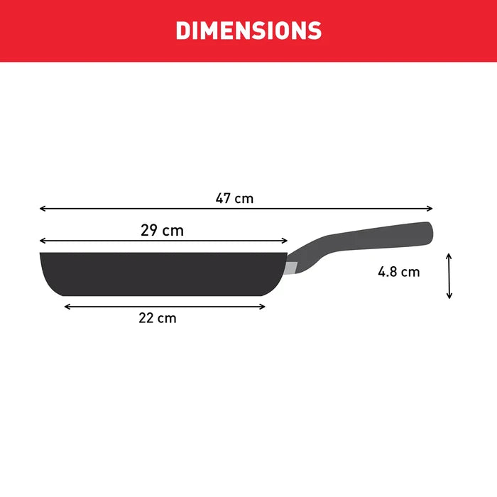 Tefal Delight Induction Mineralia Non-Stick Frypan 28cm Dimensions