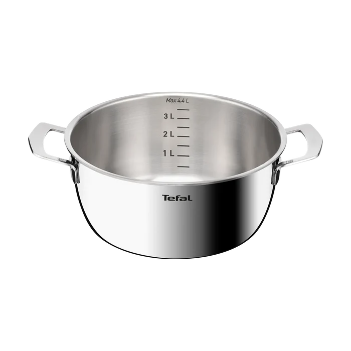 Tefal Emotion+ Gourmet Induction Stainless Steel Uncoated Dutch Oven 24cm