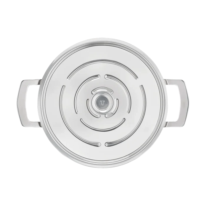 Tefal Emotion+ Gourmet Induction Stainless Steel Uncoated Dutch Oven 24cm