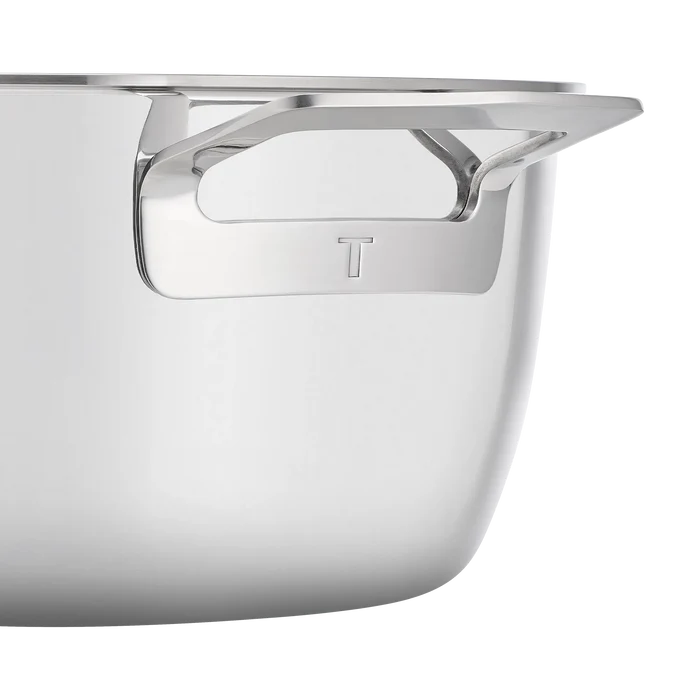 Tefal Emotion+ Gourmet Induction Stainless Steel Uncoated Dutch Oven 24cm
