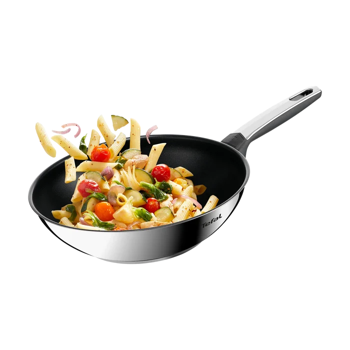 Tefal Emotion+ Induction Stainless Steel Non-Stick Wok 28cm