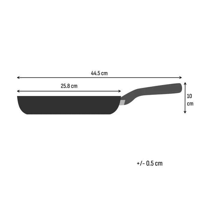 Tefal Emotion+ Induction Stainless Steel Uncoated Frypan 24cm