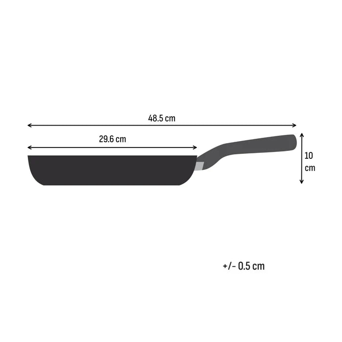 Tefal Emotion+ Induction Stainless Steel Uncoated Frypan 28cm