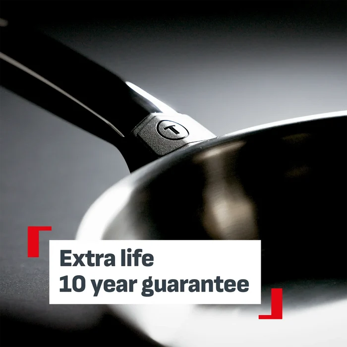 Tefal Emotion+ Induction Stainless Steel Uncoated Frypan 28cm