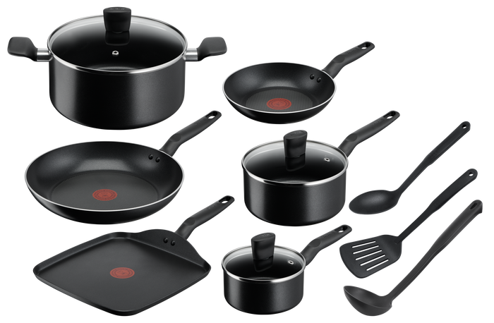 Tefal Essential Non-Stick 6pc Set + Utensils
