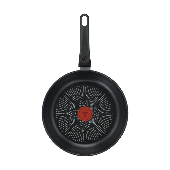Tefal Everyday Chef Induction Stainless Steel Non-Stick Frypan 24cm top view interior non-stick coating