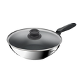 Tefal Everyday Chef Induction Stainless Steel Non-Stick Wok 28cm + Lid