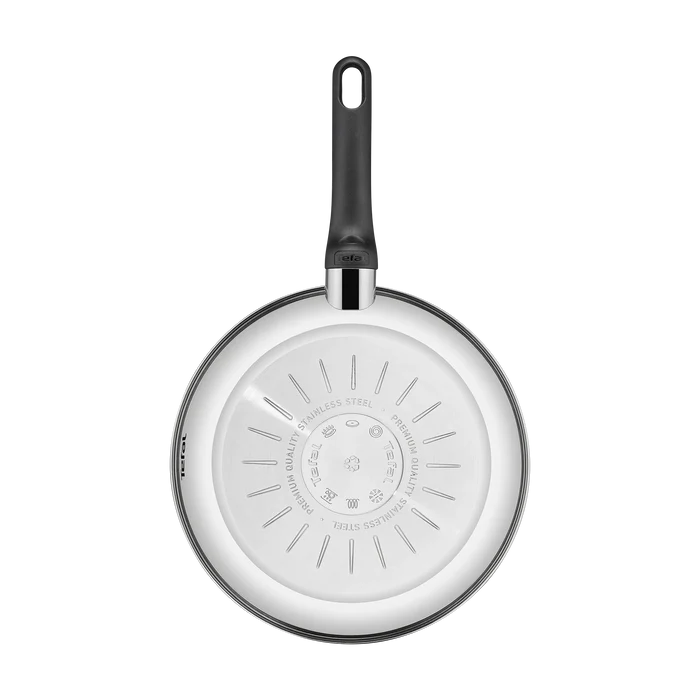 Tefal Everyday Chef Induction Uncoated Stainless Steel Frypan 24cm induction base