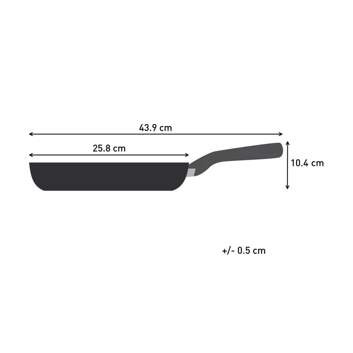 Tefal Excellence+ Ceramic Induction Non-Stick Frypan 24cm Dimensions