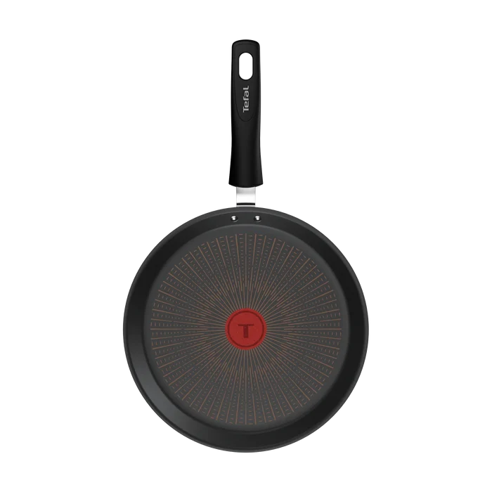 Tefal Excellence+ Induction FusionCore Non-Stick Pancake Pan 25cmtop view interior coating