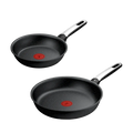 Tefal Expertise+ Induction Non-Stick Twin Pack Frypans 20/26cm