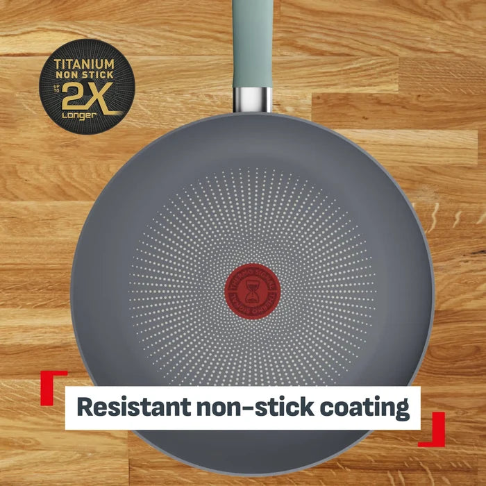 Tefal Halo Induction Non-Stick Eucalyptus Frypan 28cm