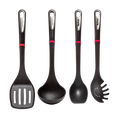 Tefal Ingenio Nylon Kitchen Utensil Essentials Set with slotted turner, ladle, spoon and pasta spoon