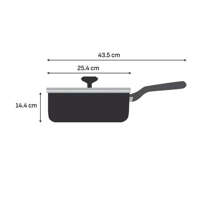 Tefal (Re)cycle Induction Ceramic Green Lichen Non-Stick Sautepan 24cm + Lid